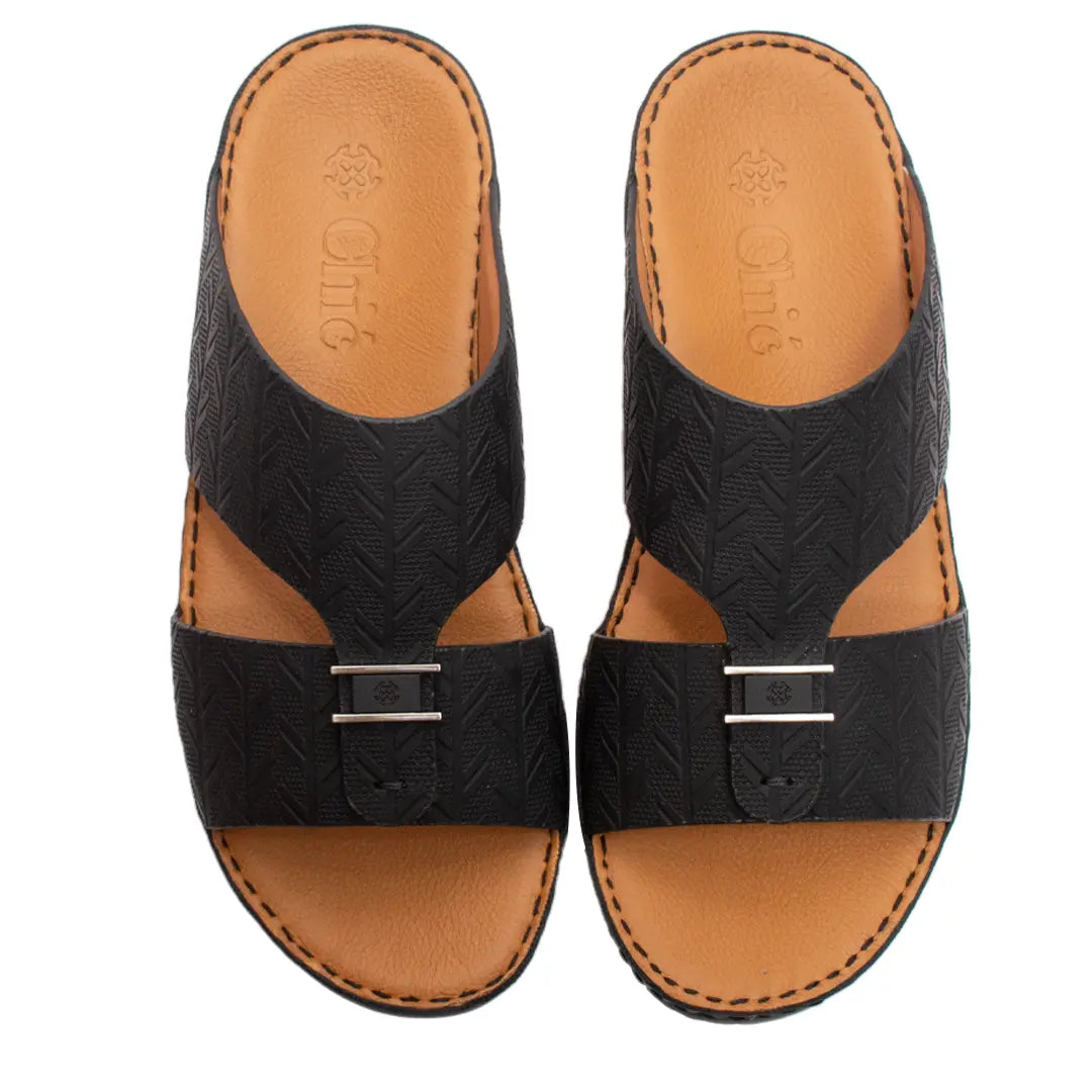 EV Collection Arabic Sandals in Embossed Leather