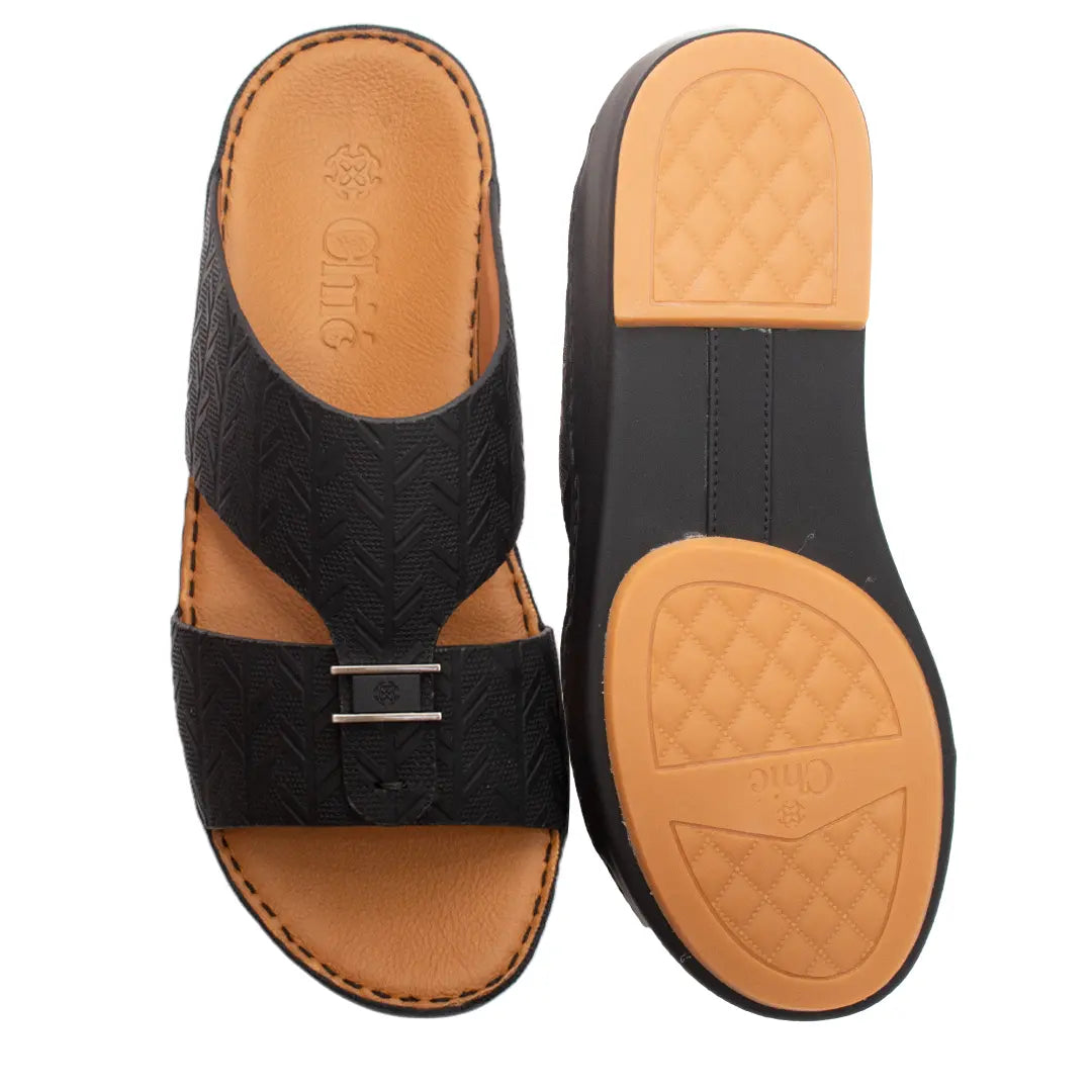 EV Collection Arabic Sandals in Embossed Leather