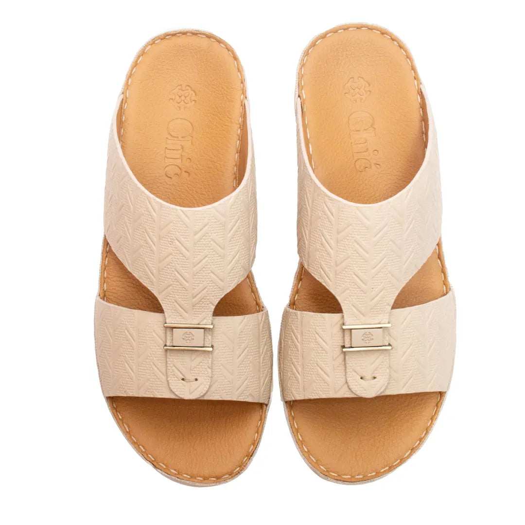EV Collection Arabic Sandals in Embossed Leather