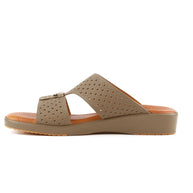 Chic Genuine Leather Rubber Furnish Arabic Sandals