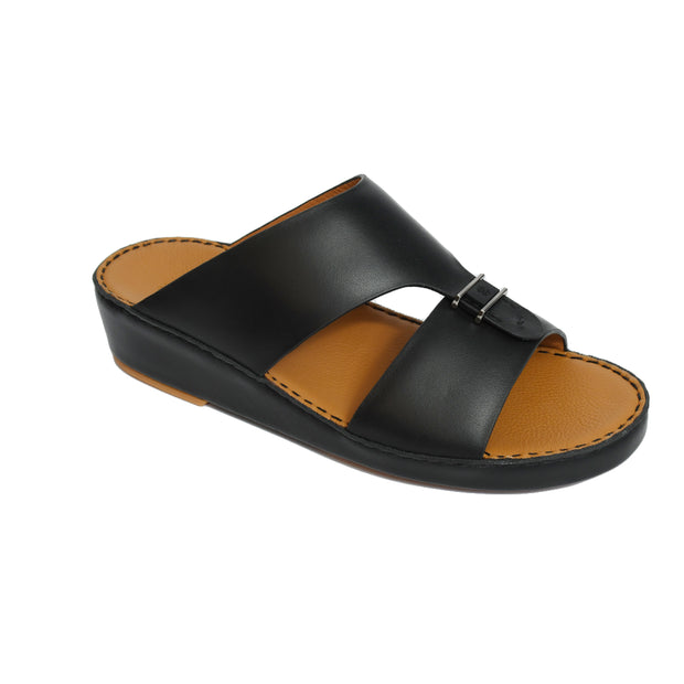 Premium Nappa Leather Arabic Slippers for Men