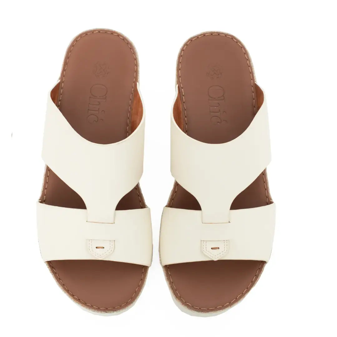 Chic Genuine Nappa Leather Men Sandals