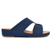 Chic Diamond Pattern Rubber Finish Arabic Sandals