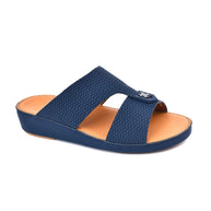 Chic Diamond Pattern Rubber Finish Arabic Sandals