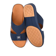 Chic Diamond Pattern Rubber Finish Arabic Sandals