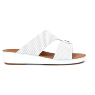 Chic Diamond Pattern Rubber Finish Arabic Sandals