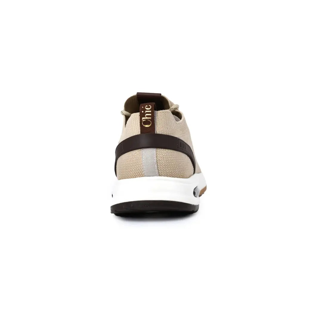 Chic Smart Casual Sneakers In Knitted Upper