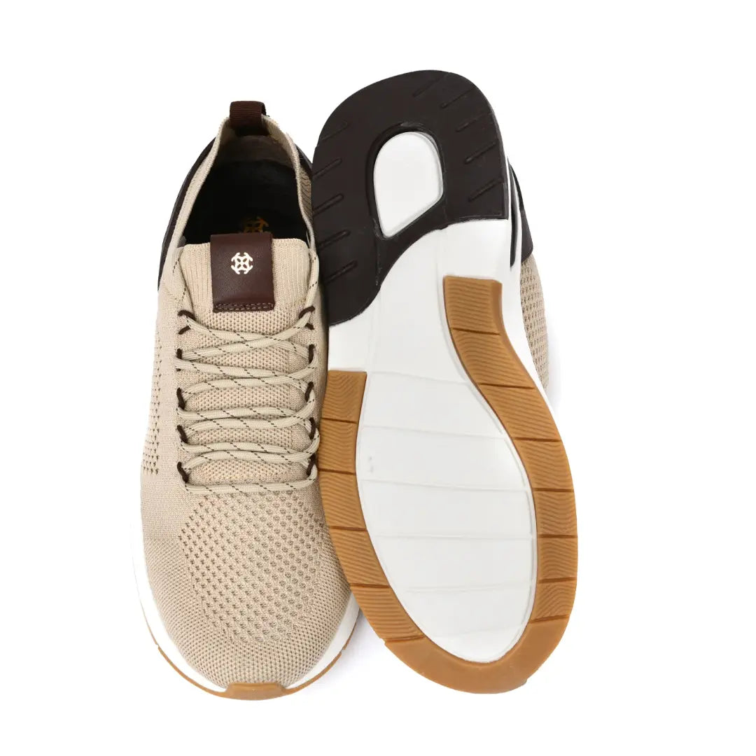 Chic Smart Casual Sneakers In Knitted Upper