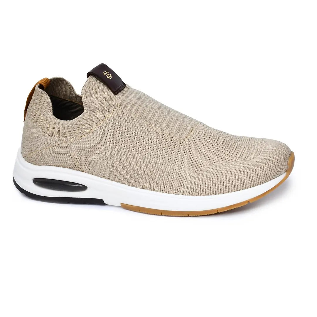 Lightweight Smart Casual Sneakers With Knitted Upper