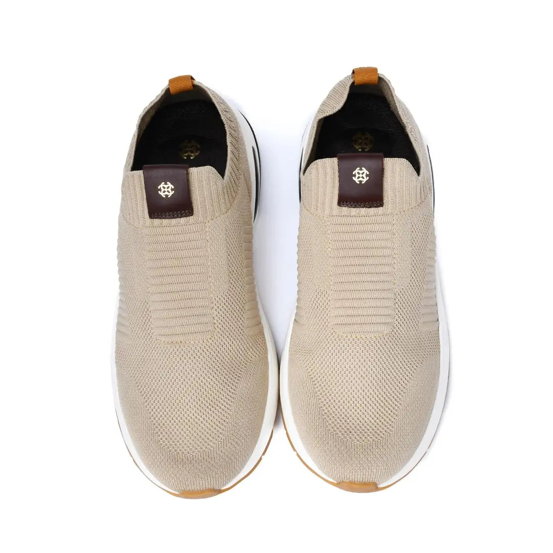 Lightweight Smart Casual Sneakers With Knitted Upper