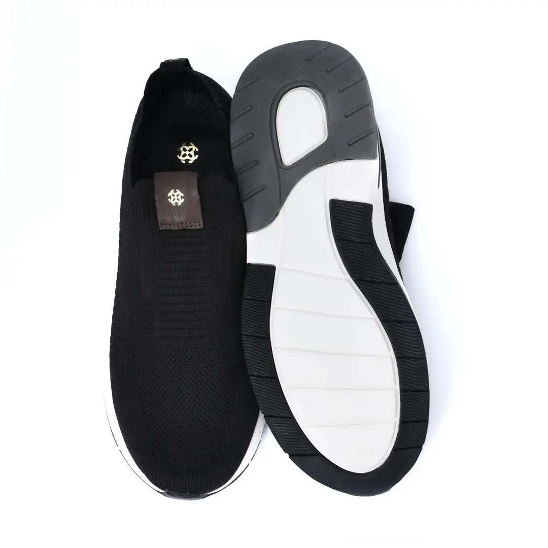 Lightweight Smart Casual Sneakers With Knitted Upper