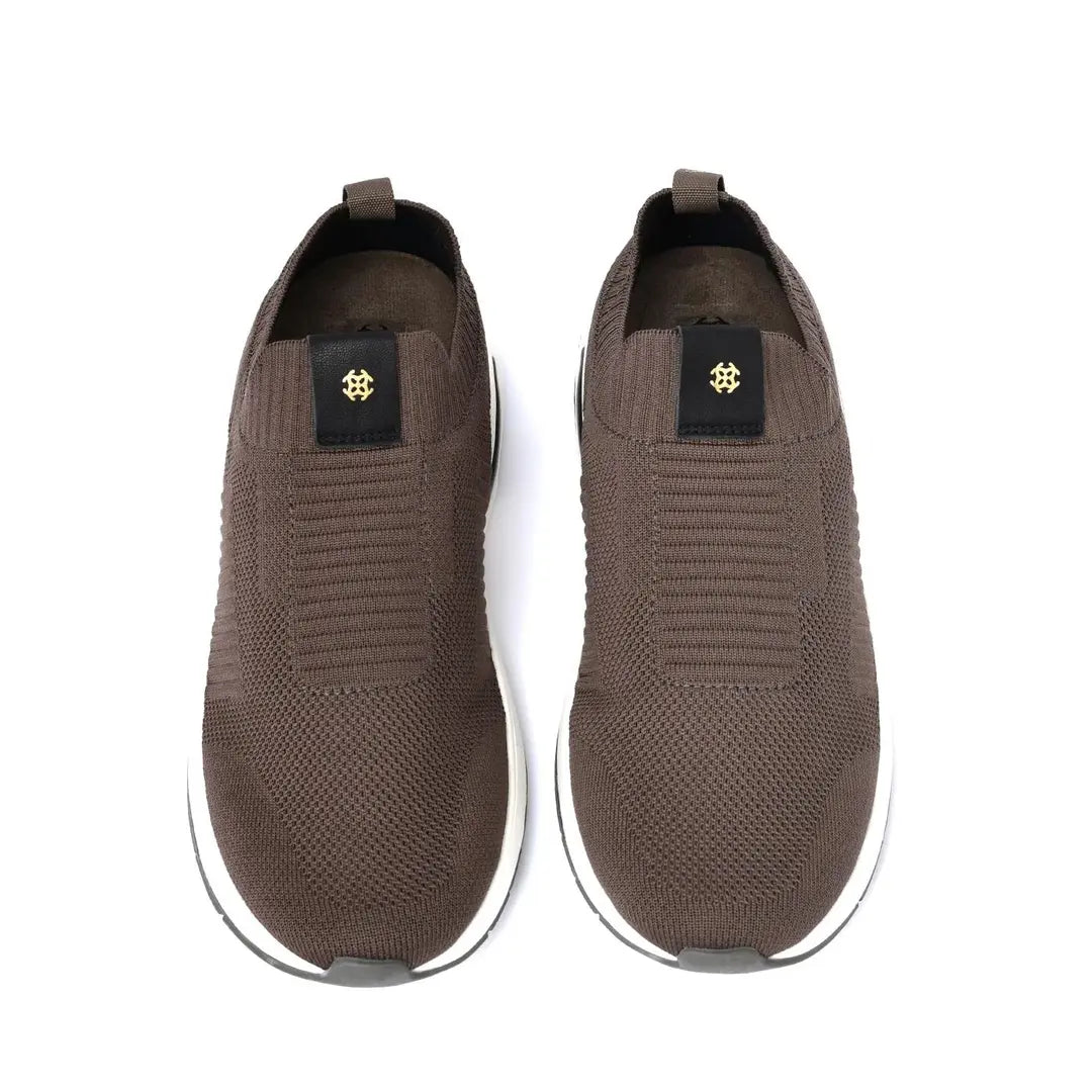 Lightweight Smart Casual Sneakers With Knitted Upper