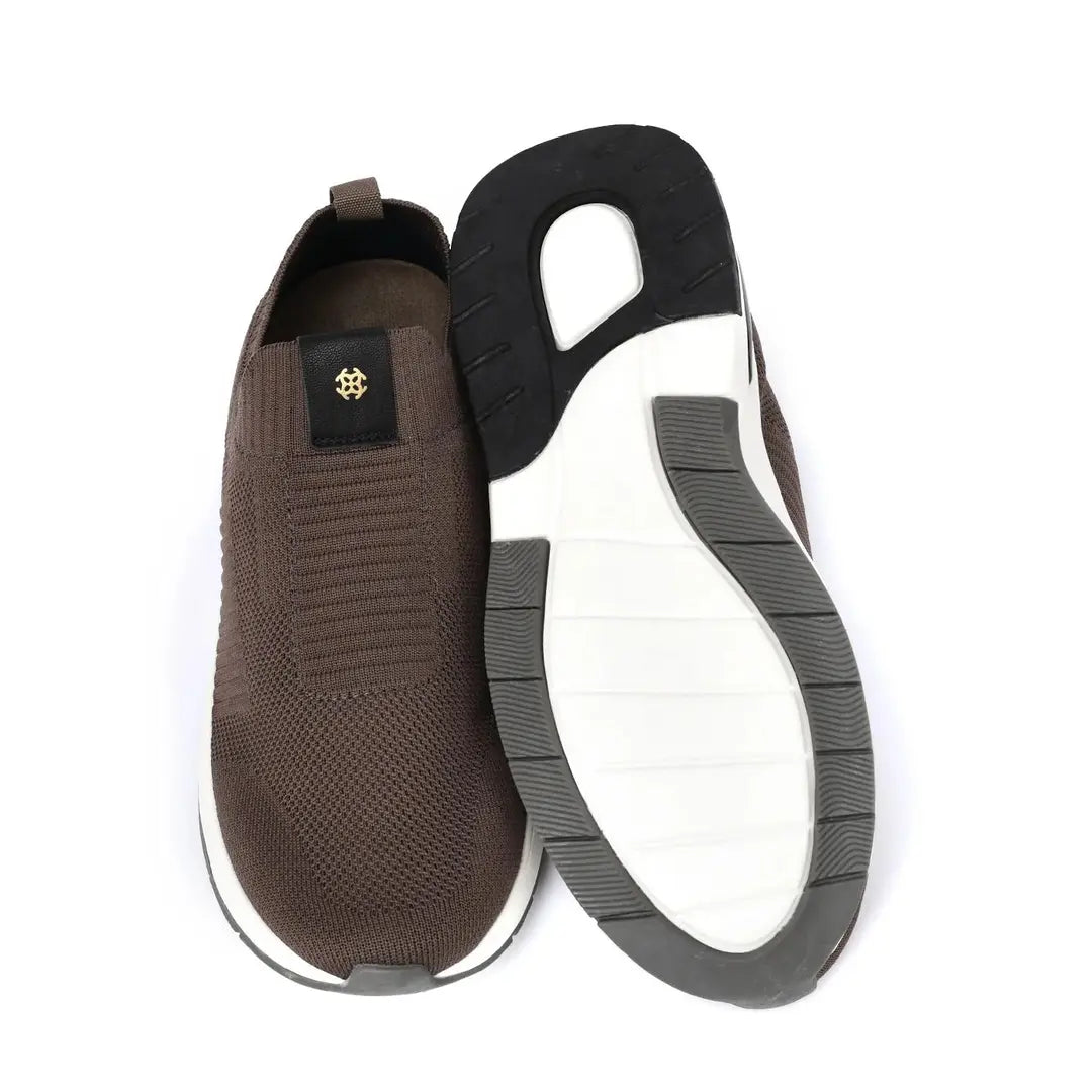 Lightweight Smart Casual Sneakers With Knitted Upper