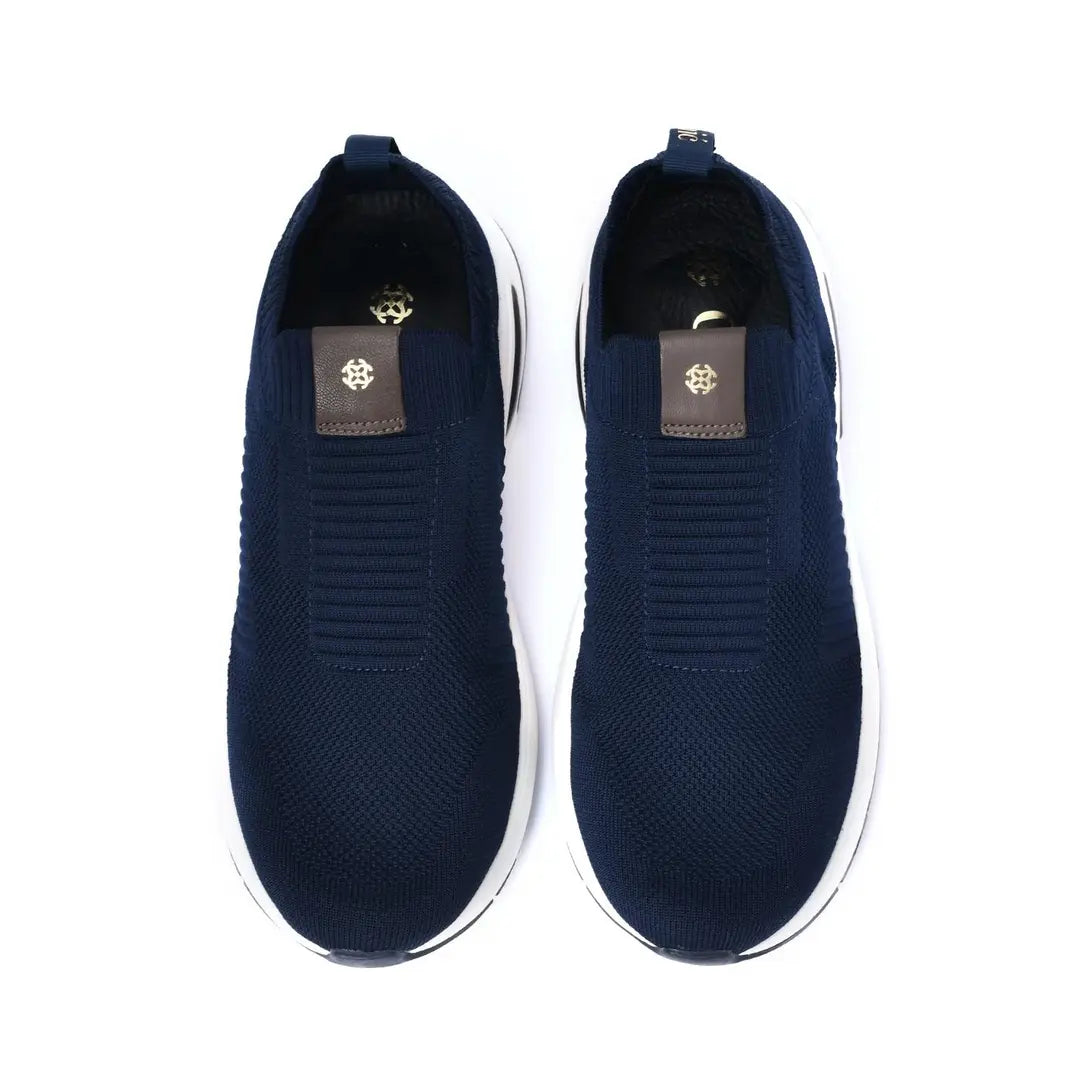 Lightweight Smart Casual Sneakers With Knitted Upper