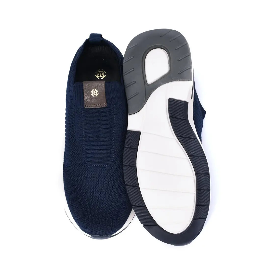 Lightweight Smart Casual Sneakers With Knitted Upper