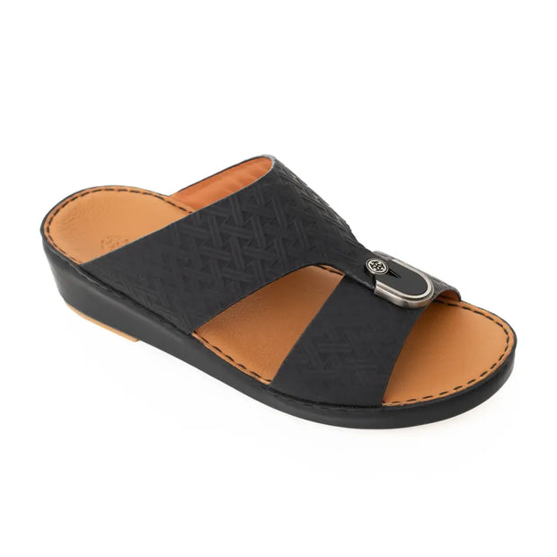 Chic Premium Embossed Leather Arabic Sandals