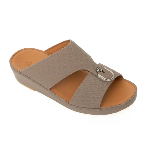 Chic Premium Embossed Leather Arabic Sandals