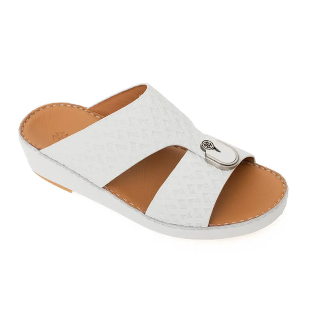 Chic Premium Embossed Leather Arabic Sandals