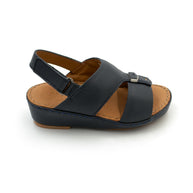 Kids Genuine Rubber Finish Leather Arabic Sandal