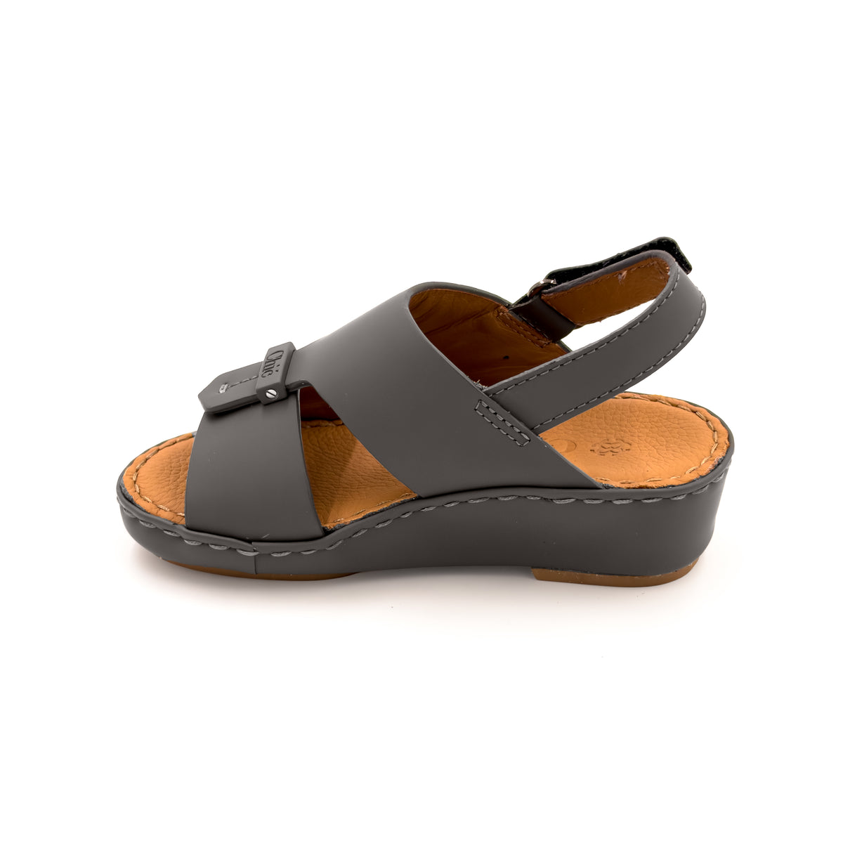 Kids Genuine Rubber Finish Leather Arabic Sandal