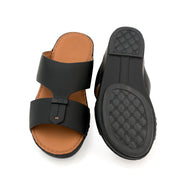 Kids Genuine Rubber Finish Leather Arabic Sandal