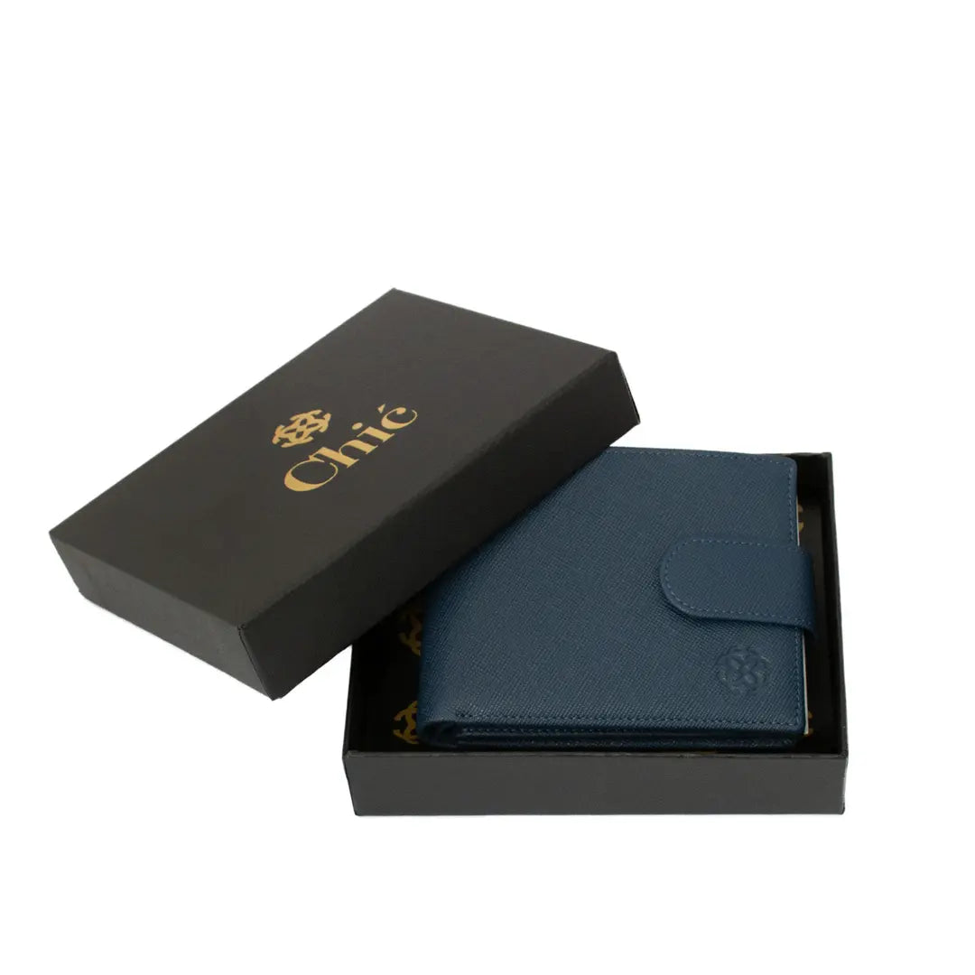 Chic Trendy Bi Fold Leather Wallet