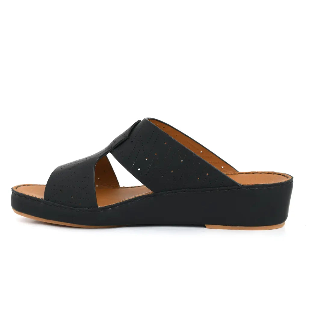 Genuine Calf Leather Men Arabic Sandals