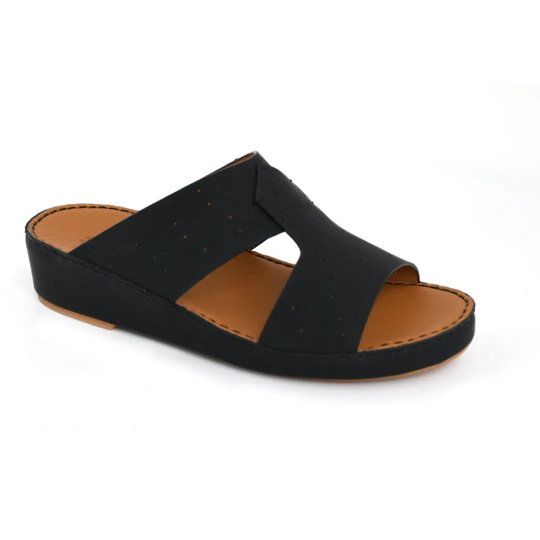 Genuine Calf Leather Men Arabic Sandals