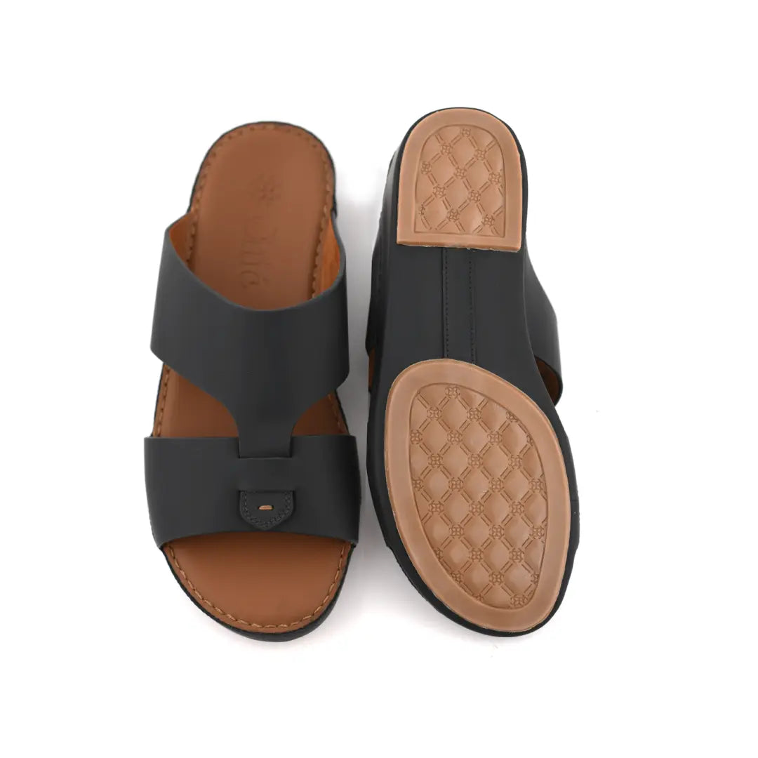 Chic Genuine Nappa Leather Men Sandals