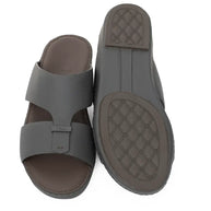 Chic Men Arabic Sandals Saffiano Leather
