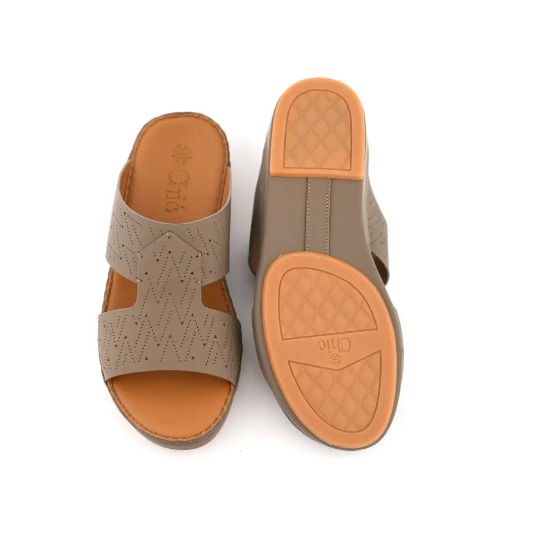 Genuine Calf Leather Men Arabic Sandals