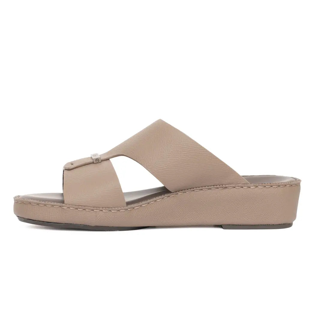 Chic Men Arabic Sandals Saffiano Leather