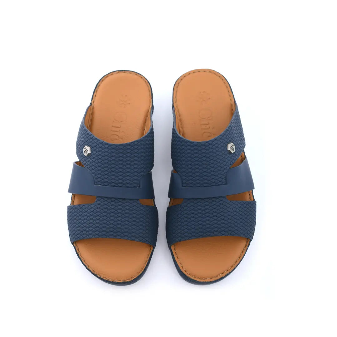 Genuine Calf Leather Rubber Finish Men Sandals