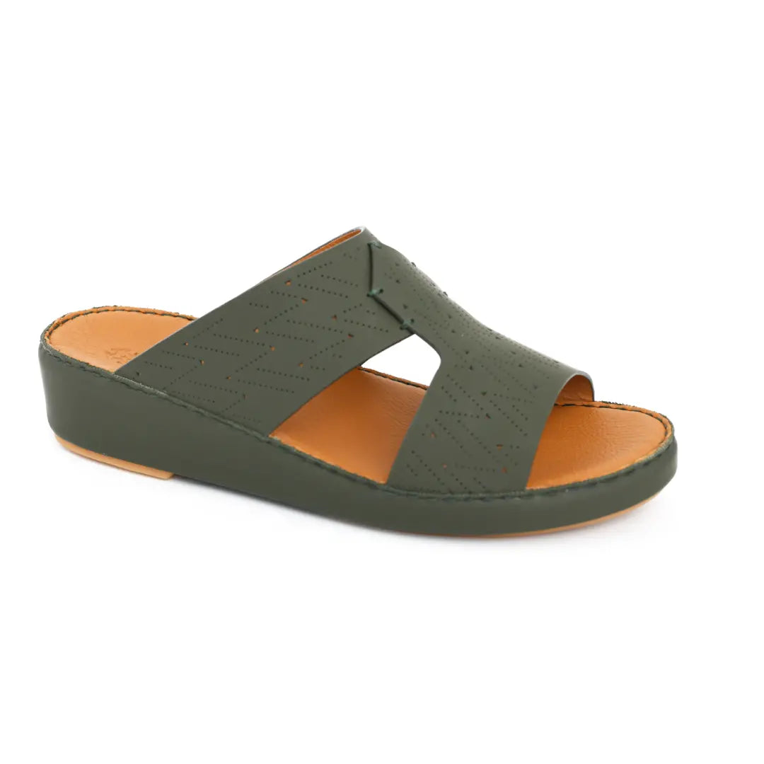 Genuine Calf Leather Men Arabic Sandals